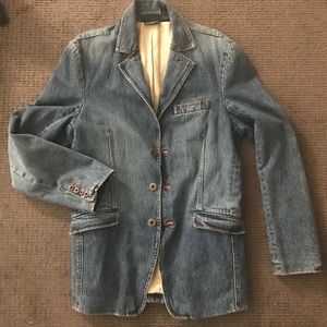 Mens denim blazer